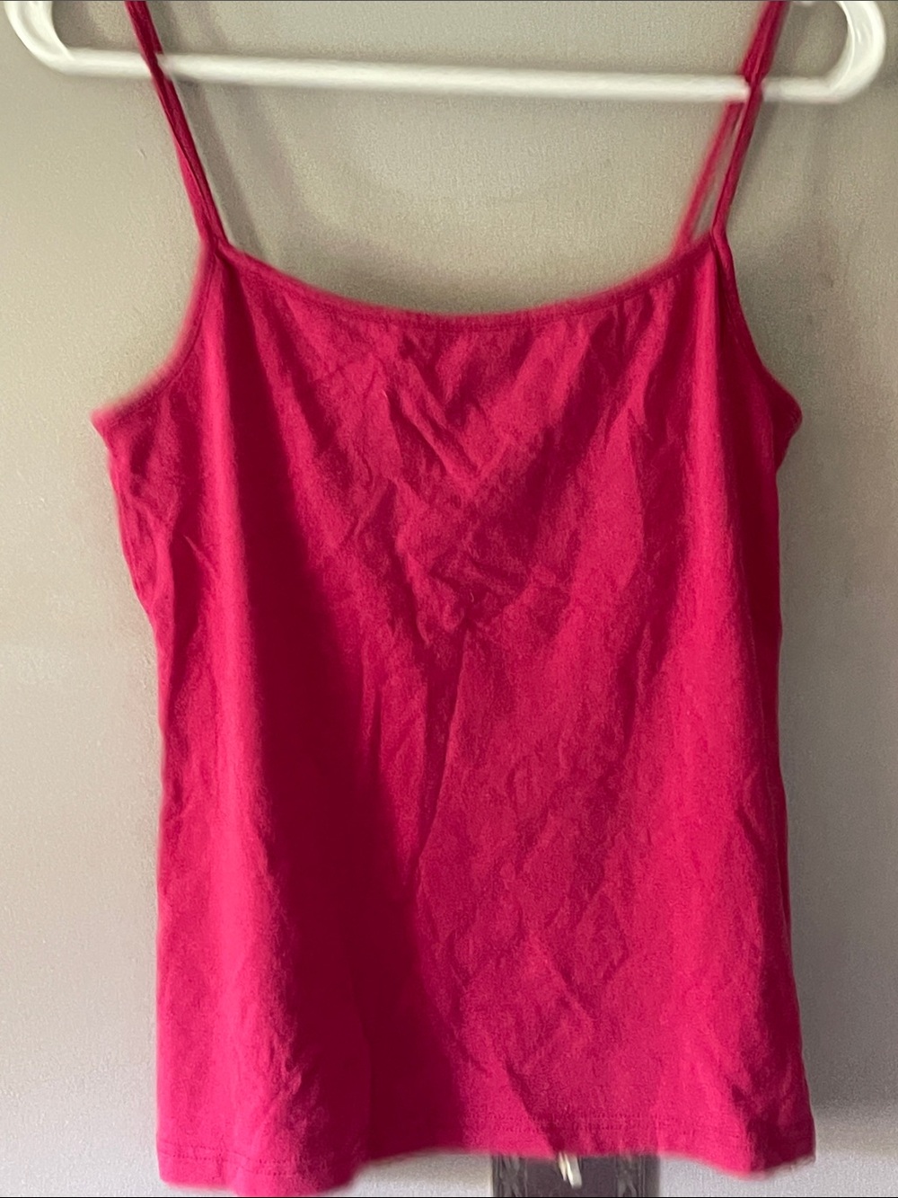 Women's Pink Spaghetti Strap Tank Top